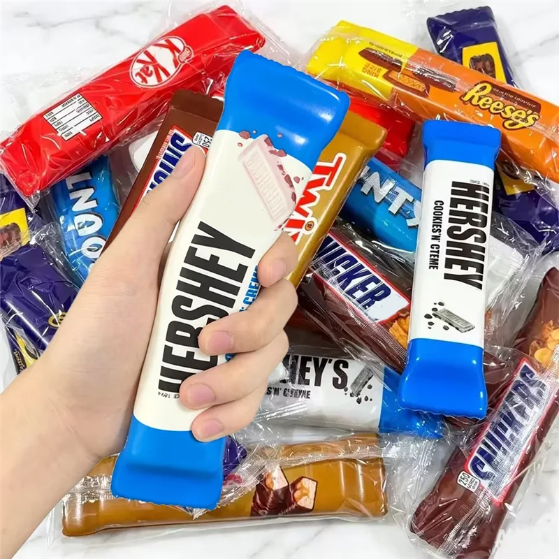 Chocolate Snack - Realistisches Schokoladen-Snack-Squishy-Spielzeug, langsam aufsteigendes Fidget-Spielzeug, Stressabbau-Squeeze-Sensorikspielzeug