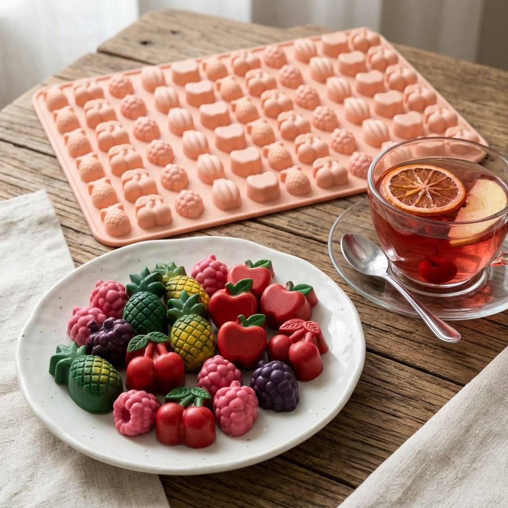 Gummy Candy - Gummibärchen-Formen, BPA-freie Lebensmittelqualität Silikonformen, Schokoladen- und