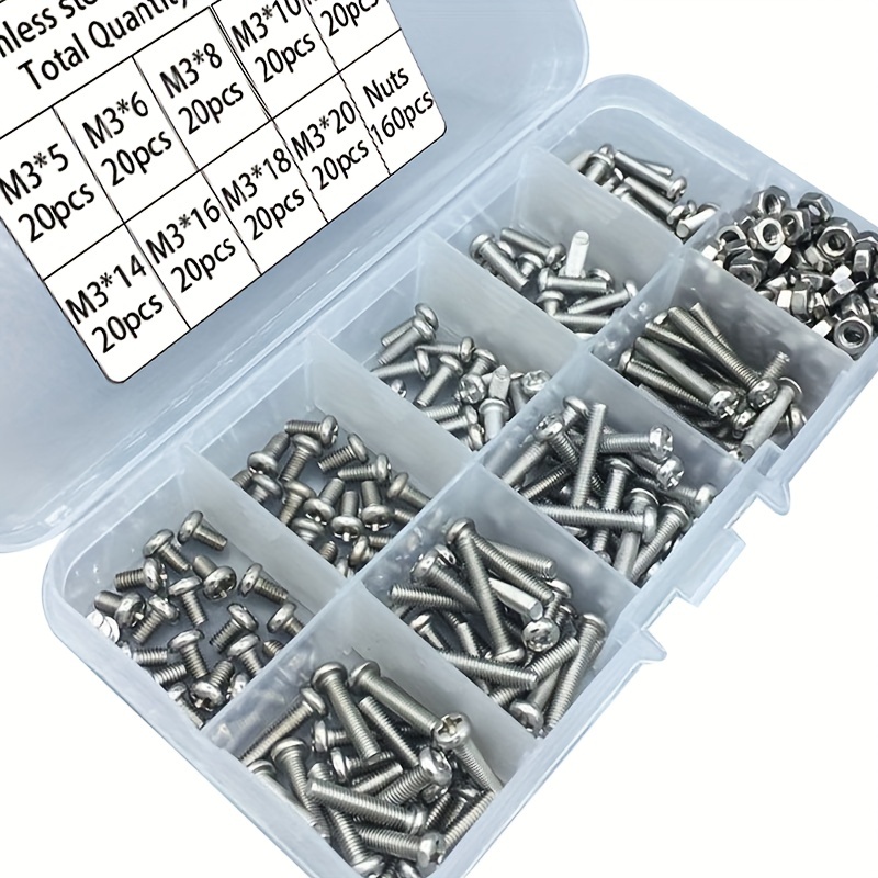 340-teiliges M3 Edelstahl Phil – Nuts Mix Bewertung und Preis